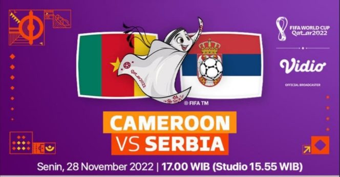 
					LIVE SCORE Kamerun vs Serbia, Cek Juga Hasil Akhirnya Lewat Iink Ini