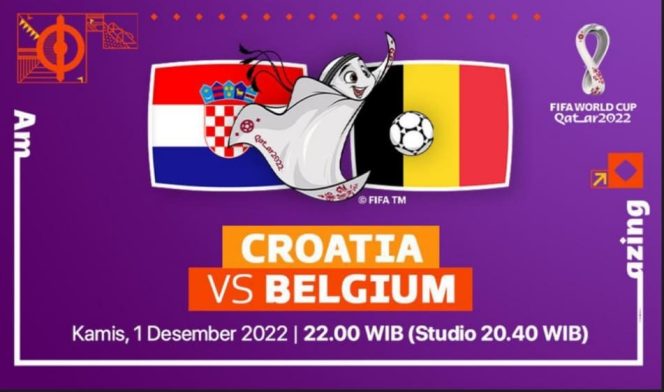 
					Link Nonton Big Match Kroasia vs Belgia Laga Piala Dunia Qatar 2022, Cek di Sini