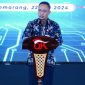 Kepala OJK Provinsi Jawa Tengah Sumarjono, saat membuka Talkshow "Peningkatan Tata Kelola dan Manajemen Risiko untuk mendukung Transformasi BPR/S se-Jawa Tengah dan DIY" di Semarang, Rabu (22/5/2024).