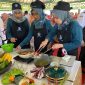 Deputy KPwBI Jawa Tengah, Ndari Surjaningsih (tengah), turut serta dalam kegiatan Lomba Masak Bareng dalam Jateng AgroInnovation Expo (JAE) 2024 di Soropadan.