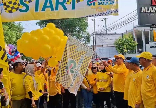 
					Meriahnya Yellow Fun Walk Golkar Jateng, Ada Doorprize Menarik dan Bazar UMKM
