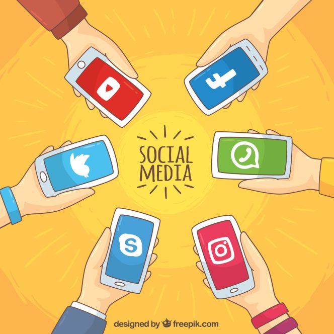 
					Ilustrasi fenomena viral di media sosial