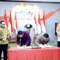Penandatanganan Berita Acara Pengakhiran Nota Kesepahaman antara OJK dan Bappebti berlangsung di Ruang Pusat Inovasi OJK (OJK Infinity), Jakarta, Selasa. Penandatanganan ini menegaskan tuntasnya proses peralihan yang telah berlangsung selama satu tahun secara terkoordinasi dan kolaboratif.