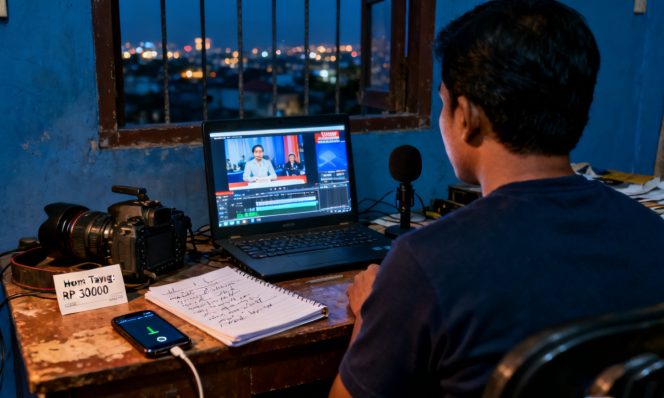 
					Nyawa di Balik Kredit: Sebuah Potret Kontributor Televisi yang Menyusun Narasi Negeri