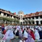KAI Wisata gelar Salat Idulfitri di Lawang Sewu Semarang, Sabtu (21/3/2026).