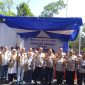 Menjelang Hari Raya IdulFitri, Polda Jawa Tengah bersama Perum Bulog Jawa Tengah menggelar Gerakan Pangan Murah (GPM) di halaman Kantor Perum Bulog Jawa Tengah, Semarang, Jumat (13/3).
