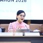 Ketua Dewan Komisioner OJK Friderica Widyasari Dewi menyampaikan Hasil Survei Nasional Literasi dan Inklusi Keuangan (SNLIK) 2026 di Jakarta, Senin (10/8).
