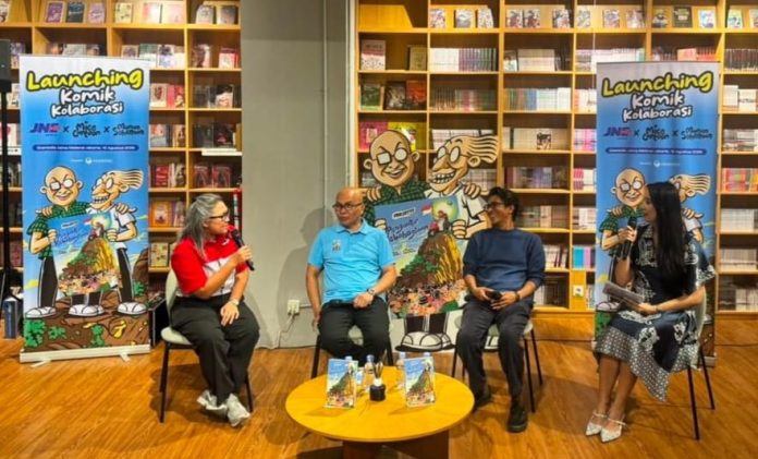 Acara Comic Launch diisi talkshow bersama penulis Maman Suherman atau Kang Maman, ilustrator Muhammad 