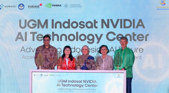 Kementerian Komunikasi dan Digital (Kemkomdigi), Indosat Ooredoo Hutchison (Indosat), NVIDIA, dan Universitas Gadjah Mada (UGM) resmi meluncurkan UGM Indosat NVIDIA AI Technology Center (NVAITC) di Yogyakarta, Kamis (13/8).