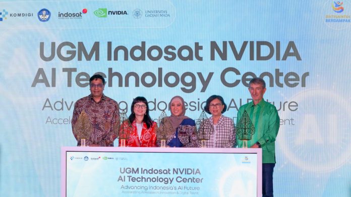 Kementerian Komunikasi dan Digital (Kemkomdigi), Indosat Ooredoo Hutchison (Indosat), NVIDIA, dan Universitas Gadjah Mada (UGM) resmi meluncurkan UGM Indosat NVIDIA AI Technology Center (NVAITC) di Yogyakarta, Kamis (13/8).