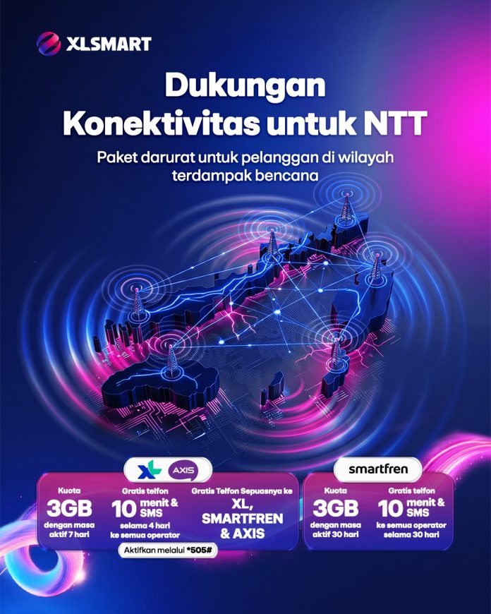 Pasca Gempa NTT, XLSMART Kebut Pemulihan Jaringan, Tinggal 5 BTS Terdampak