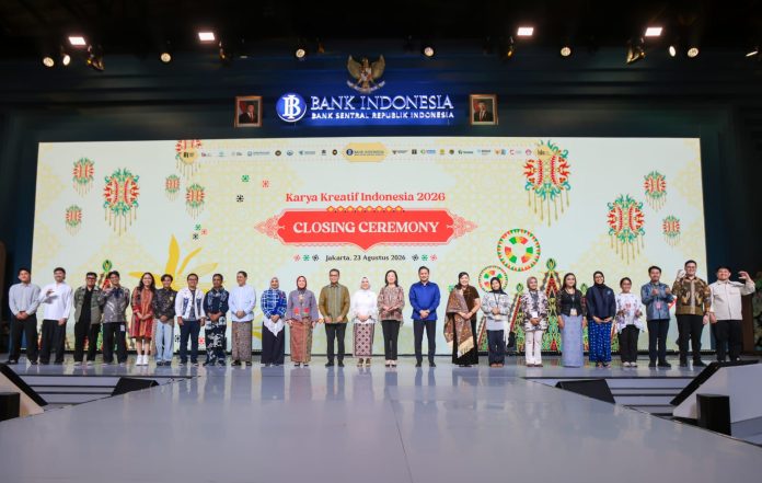 Seremoni Penutupan Karya Kreatif Indonesia (KKI) 2026 di JICC Jakarta, UMKM Jawa Tengah berhasil membukukan transaksi Rp2,94 miliar.