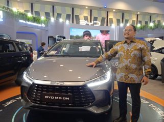 Head of Public and Government Relations PT BYD Motor Indonesia Luther Panjaitan dalam ajang GIIAS Semarang 2026 di Muladi Dome UNDIP, Rabu (30/9/2026).