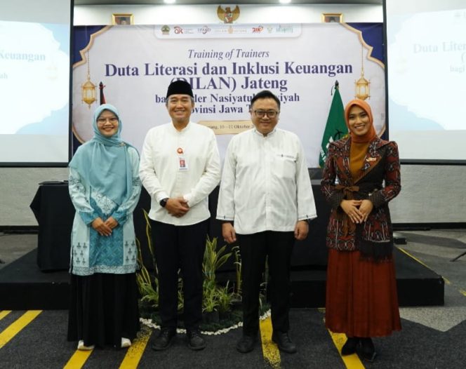 
					Otoritas Jasa Keuangan (OJK) Provinsi Jawa Tengah berkolaborasi dengan Nasyiatul Aisyiyah Jawa Tengah, menyiapkan 70 kader perempuan muda menjadi Duta Literasi dan Inklusi Keuangan (DILAN).